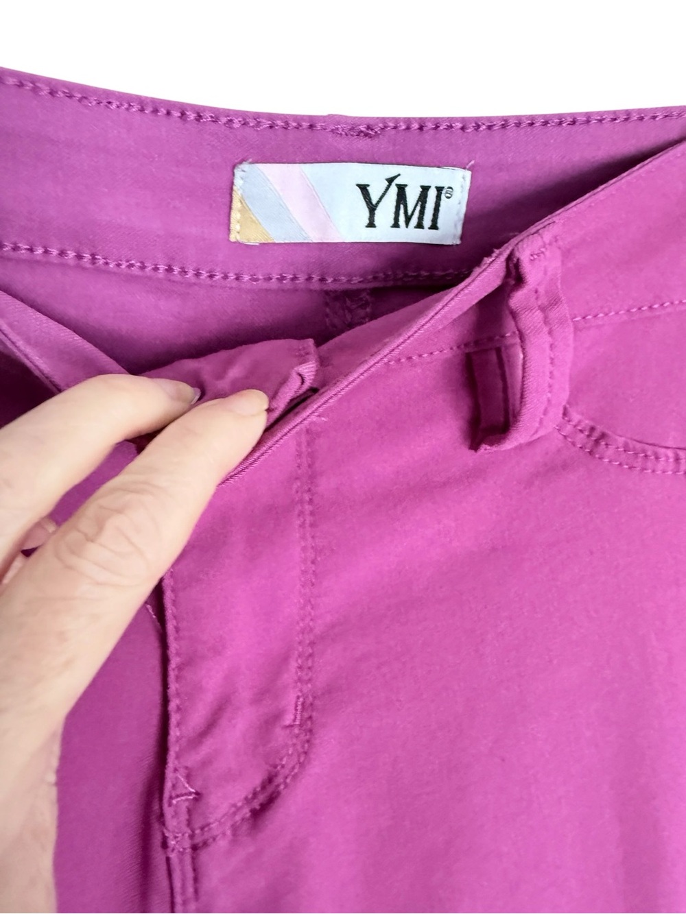 YMI Magenta Stretch Skinny Jeans - Picture 3 of 10